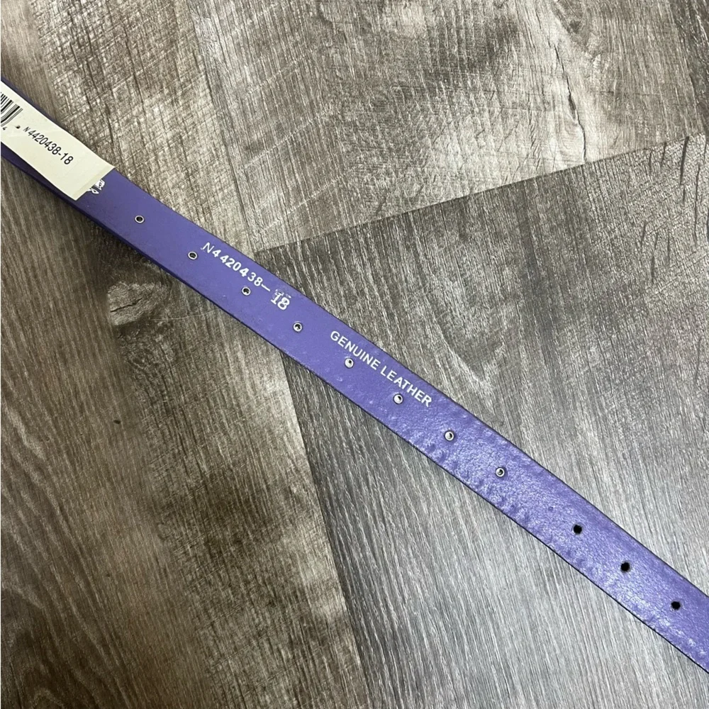 Nocona Purple Rhinestone Embellished Belt